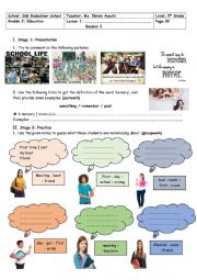 9th Grade - Module 2 - Lesson n 1 - School Memories