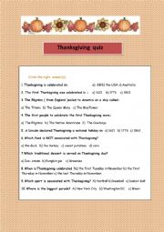 Thanksgiving Quiz