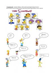 Simpson Family Vocabulary