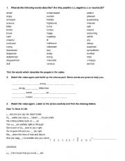 English Worksheet: How to save a life