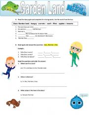English Worksheet: Garden Land