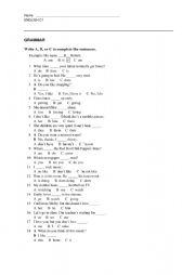 English Worksheet: exam c1 