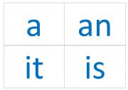 English Worksheet: Sight words