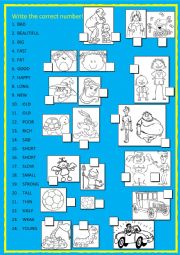 English Worksheet: OPPOSITES