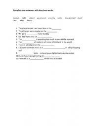 English Worksheet: Places in the city