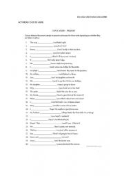 English Worksheet: present simple
