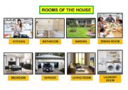 English Worksheet: ROOMS OF THE HOUSE