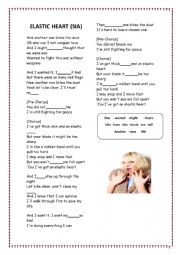 Song Worksheet: Elastic Heart