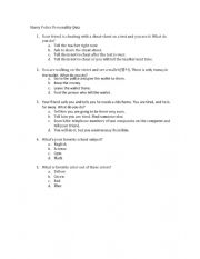English Worksheet: hp