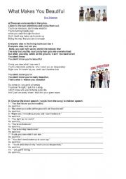 English Worksheet: Reported speech