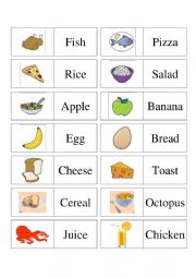 English Worksheet: Food domino