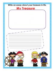 Treasure Writing Activity