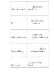 English Worksheet: Scottish invention printable game