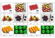 English Worksheet: Count the fruits and circle the correct number