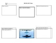 English Worksheet: Water Big Idea Map
