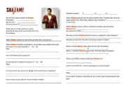 English Worksheet: Shazam Movie review