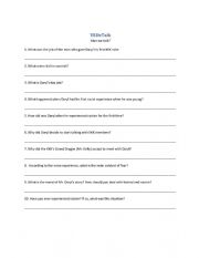 English Worksheet: TED Talks - Klan We Talk? Handout