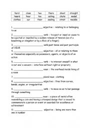 English Worksheet: Spelling Words Grade 4 Week 26