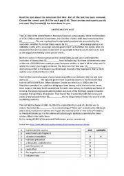 English Worksheet: American Civil War  Gap-Fill