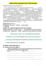 English Worksheet: generation gap part 2