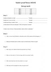 English Worksheet: The Aborigines -Movie Rabbit-proof Fence