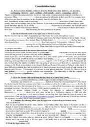 English Worksheet: Remedial work for 3rd form 