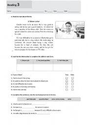 English Worksheet: Reading Comprehension - Jobs
