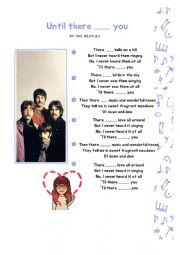 English Worksheet: Until there was you