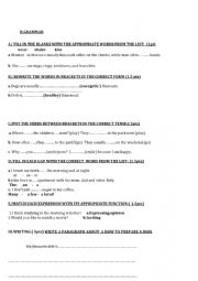 English Worksheet: quiz
