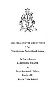 English Worksheet: King Midas and the Golden Touoch