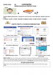 English Worksheet: Giving Instructions using the imperative form