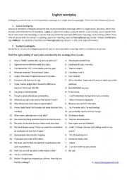 English Worksheet: Learning with jokes