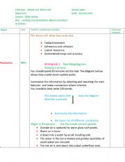 lesson plan solar home