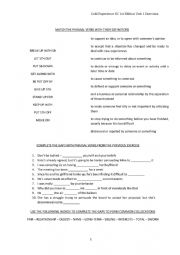 English Worksheet: Gold Experience B2 1st Edition Unit 1 Exercises