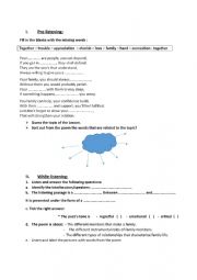 English Worksheet: Module 1 section2 3rd form 