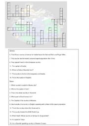 English Worksheet: countries