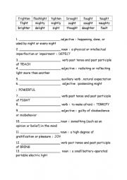 English Worksheet: Spelling Words Grade 4 Week 22