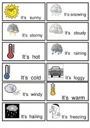 The weather cards