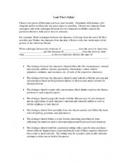 English Worksheet: Dialogue 