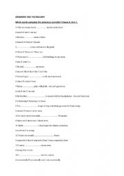 English Worksheet: placement test