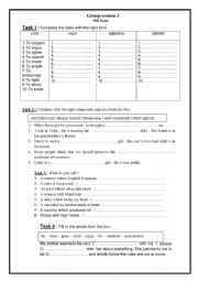 English Worksheet: lesson 3 generation gap consolidation