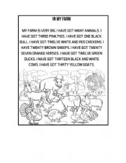 English Worksheet: Have Got: MY FARM