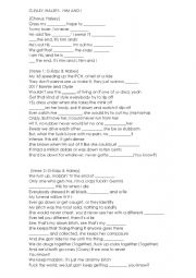 English Worksheet: song worksheet Halsey Him and I