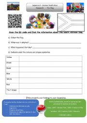 English Worksheet: SOUTH AFRICA RESEARCH