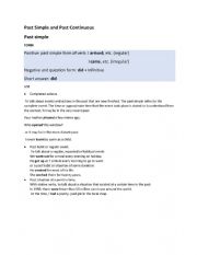 English Worksheet: past continuous vs past simple