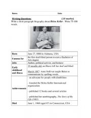 English Worksheet: Guided Writing-1st Form 