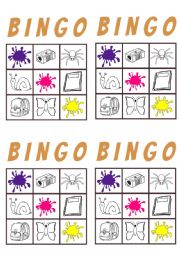 English Worksheet: BINGO TIME!