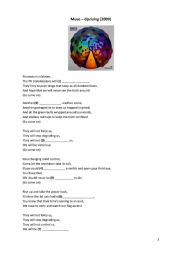 English Worksheet: Muse 