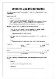 English Worksheet: Nouns