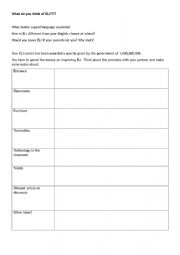 English Worksheet: Writing an FCE Report